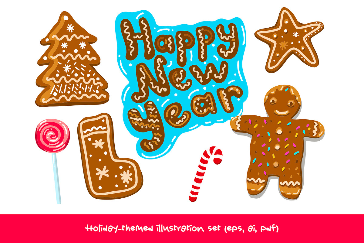 Holiday Season Vector Set, a Seasonal Illustration by Irmak Akçadoğan (Photo 7 of 8)