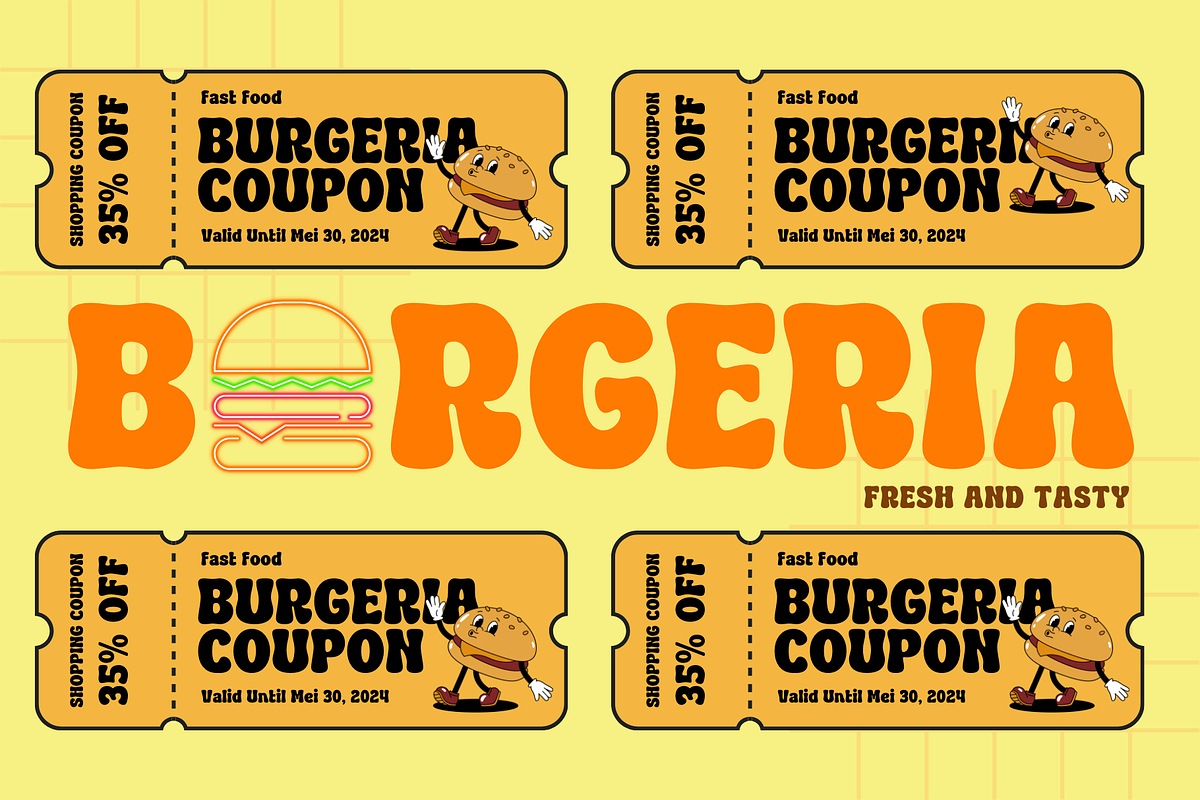 Retro Blendy - Retro Display Font, a Font by Sronstudio (Photo 3 of 12)