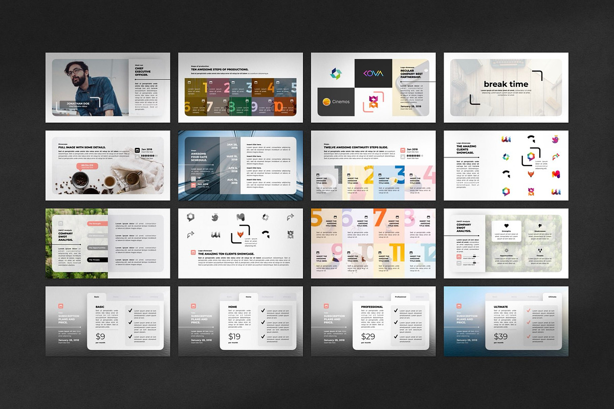 Soft PowerPoint Template, a Presentation Template by Creathrive Design (Photo 4 of 7)