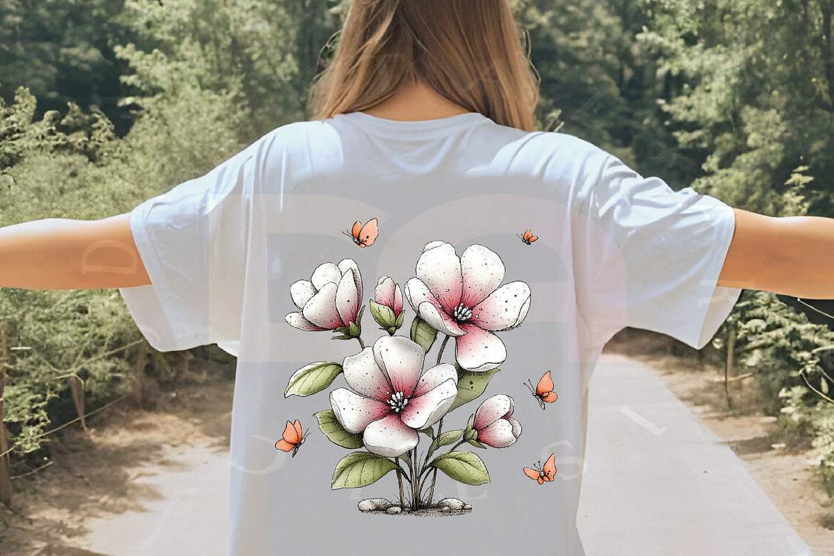 Whimsical Floral Butterfly Graphics, a Transportation Illustration by Digital Artistic99 (Photo 6 of 9)