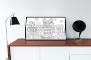 Cities coloring set - 12 pages, a Graphic by Lana Samokhina (Thumbnail 13 of 14)