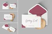 Greeting Card Mockups, a Print Template by artimasa (Thumbnail 1 of 5)
