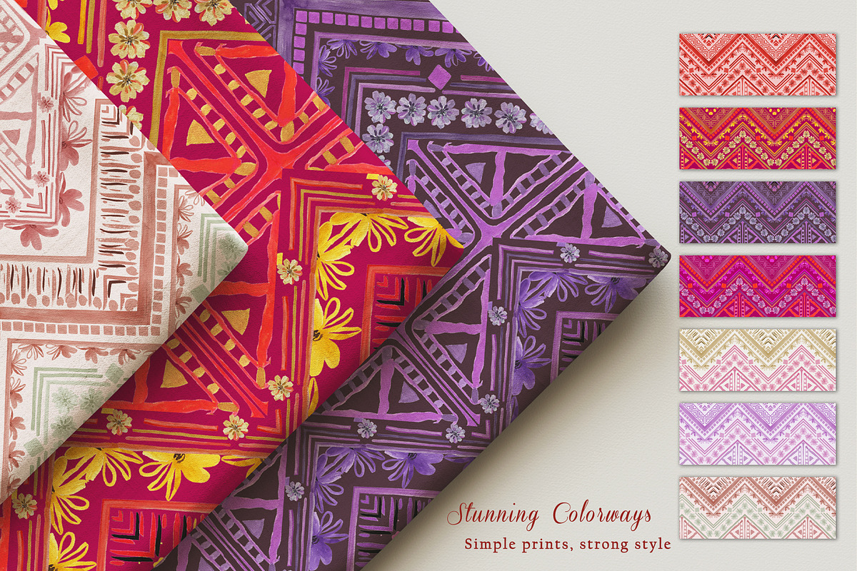 Geometric Hues Prints & Patterns, a Pattern Graphic by GND ART STUDIO (Photo 2 of 8)