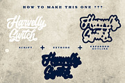 Haverlly Switch Retro Script Font, a Script Font by Graphicxell (Thumbnail 2 of 12)