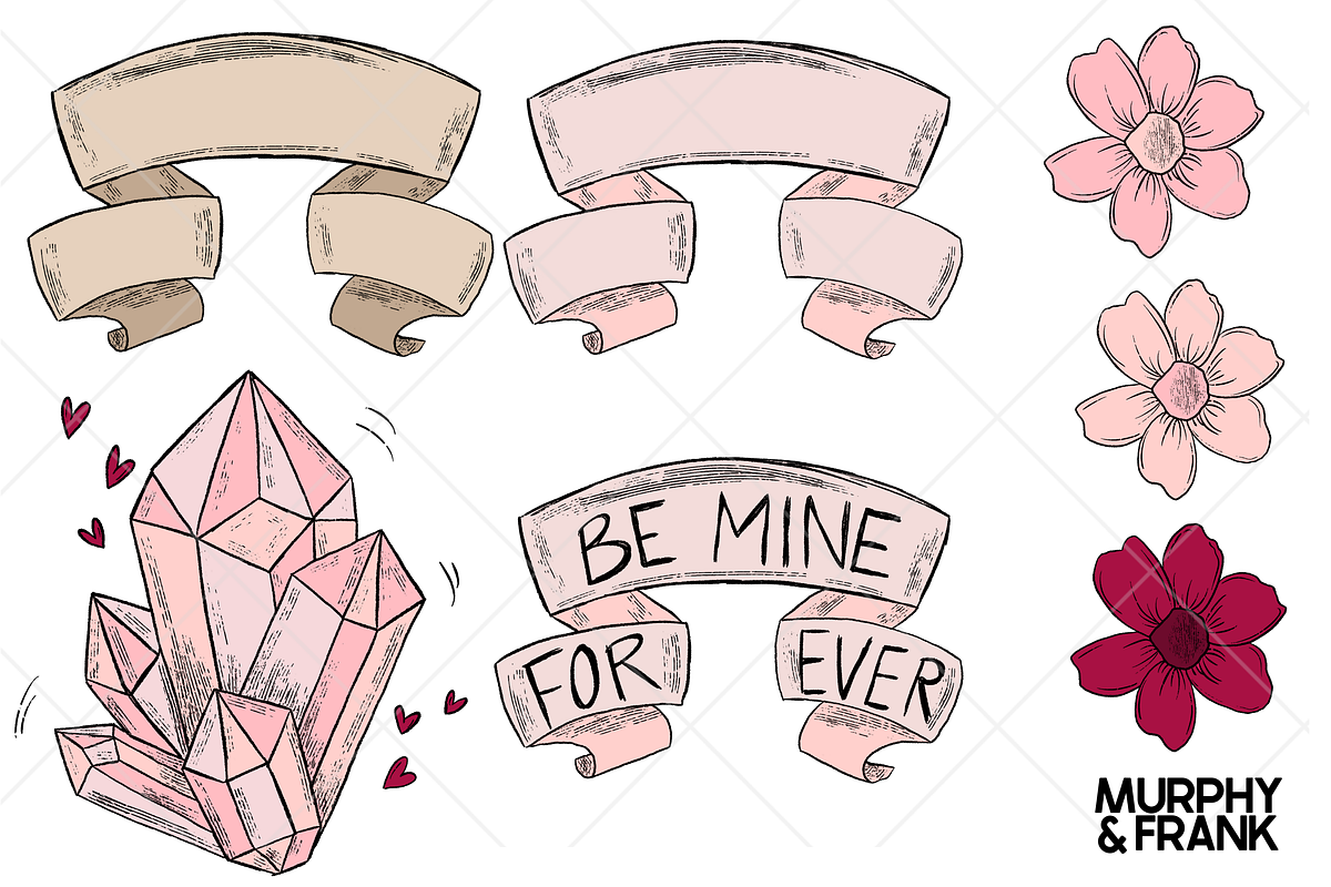 Valentines Day Clipart Bundle, a Graphic by Murphy & Frank (Photo 4 of 7)