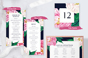 PEONY Watercolor Wedding Suite, an Invitation Template by Vintage To Vectors (Thumbnail 8 of 10)