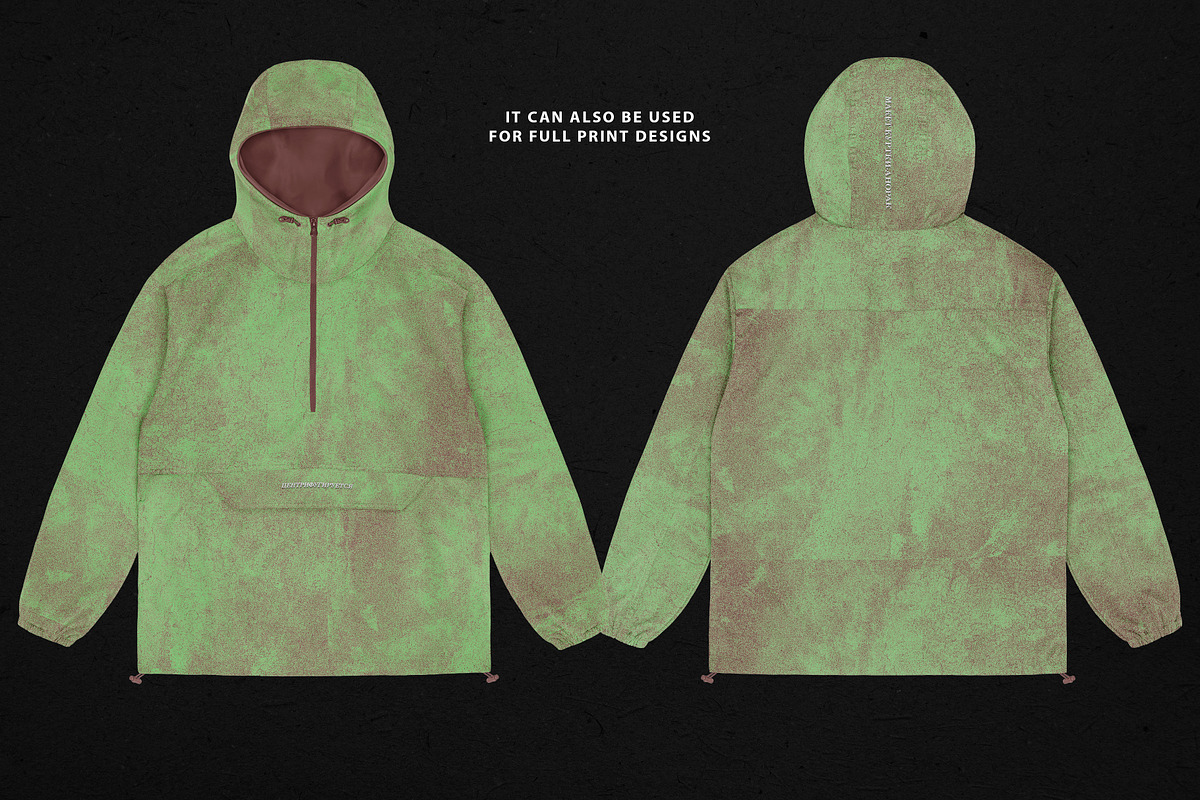 Realistic Anorak Jacket Mockup, an Apparel Mockup by Uncentrifuged Pressure (Photo 3 of 10)
