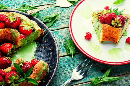Strawberry and raspberry pie, a Food & Drink Photo by MLunov MLunov