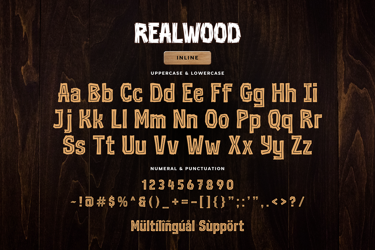 Realwood - Display Font, a Sans Serif Font by Sronstudio (Photo 17 of 18)
