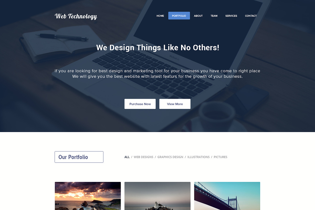 Web Technology Portfolio Theme, a Websites & App Template by zeeshanriaz55 (Photo 3 of 4)