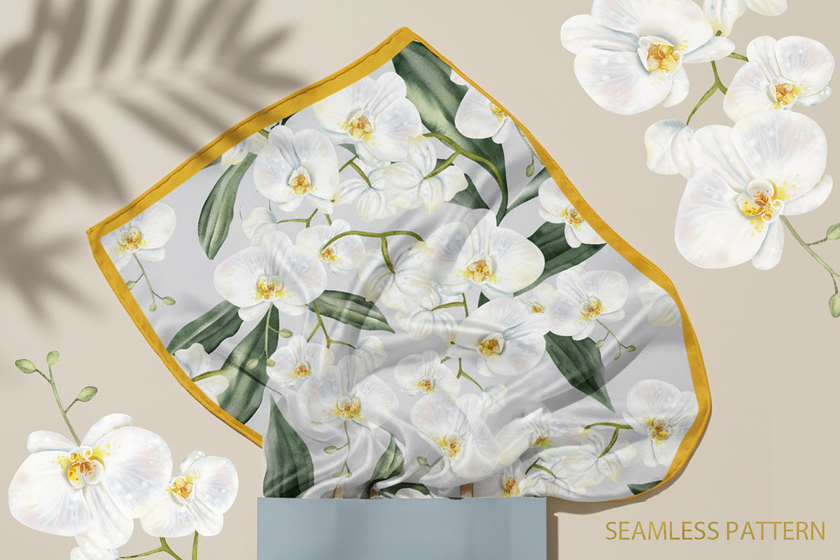 WATERCOLOR ORCHIDS, an Object Graphic by Knopazyzy (Photo 4 of 18)
