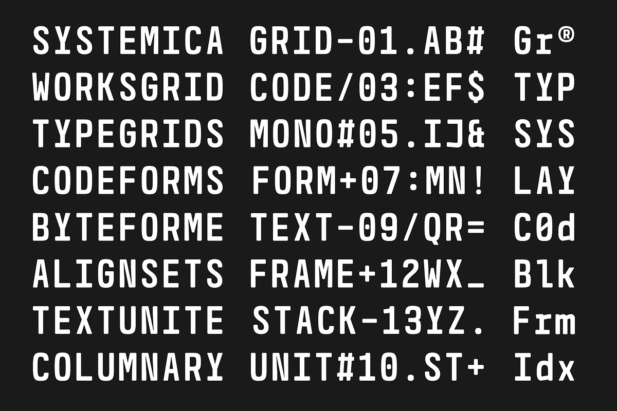 GR Marg Monospace, a Sans Serif Font by Garisman Std (Photo 7 of 18)