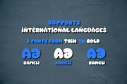 BAMEW - Display Graffiti Style Font, a Font by twinstd (Thumbnail 7 of 9)