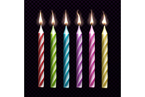 Burning candles for birthday cake, an Object Graphic by art PVP - market