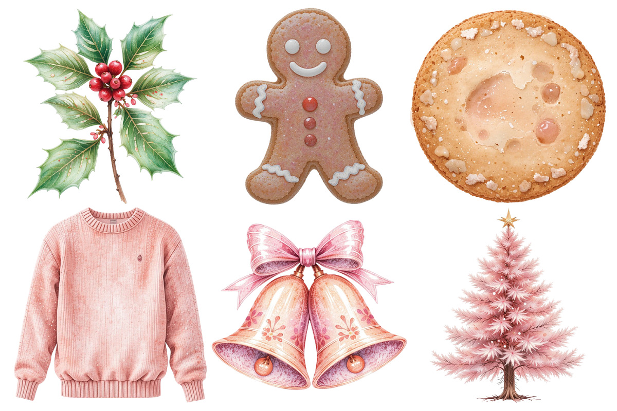 Blush Winter Clipart, an Illustration by Pixels.Craft (Photo 2 of 7)
