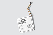 Square Hang Tag Mockup, an Advertising Mockup by Rizky Audymas (Thumbnail 7 of 8)
