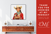 Western Cowboy Christmas Clipart, an Illustration by NadiaTheronArt (Thumbnail 5 of 5)