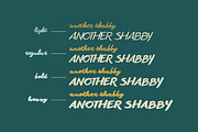 Another Shabby - 5 fonts, a Script Font by Zetafonts (Thumbnail 3 of 12)