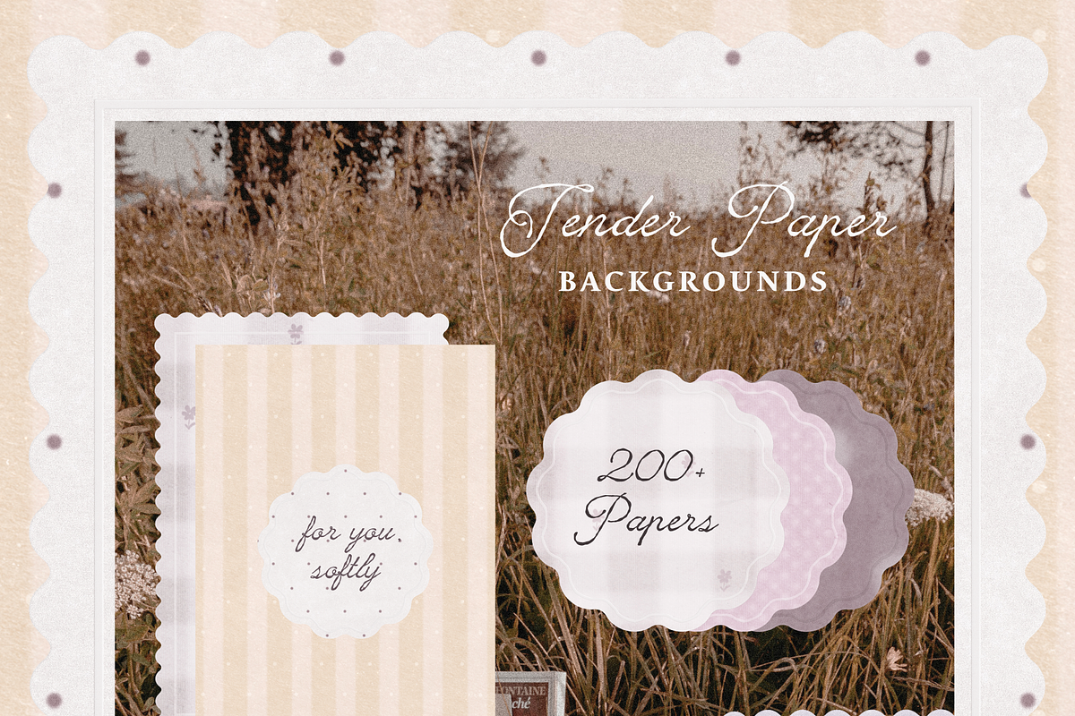 Tender Paper Backgrounds Set, a Background Graphic by Animoon (Photo 8 of 18)