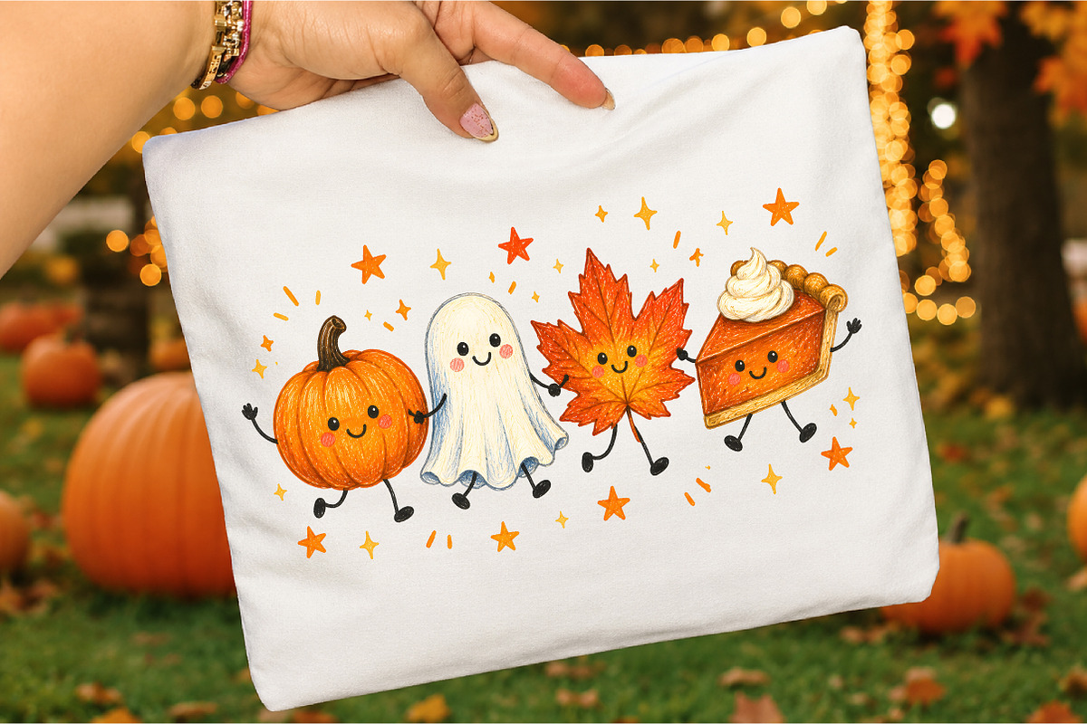 Happy Fall Doodle PNG, Cute Spooky, an Object Illustration by Libby Wishes (Photo 2 of 3)