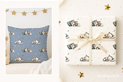 Sleepy kitty Patterns & Clipart, an Animal Illustration by GoldmoonUA (Thumbnail 4 of 5)