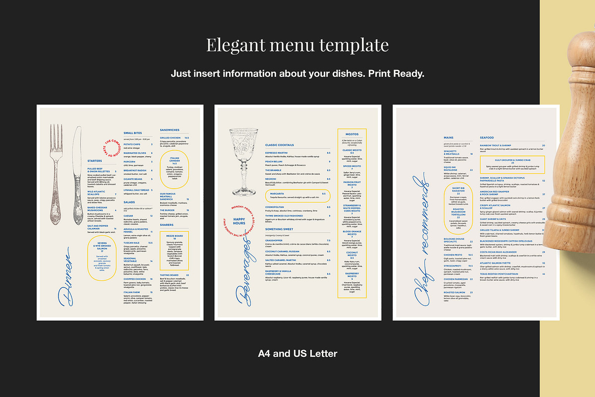 Cafe Menu Template, a Flyer Template by BigWeek (Photo 2 of 4)
