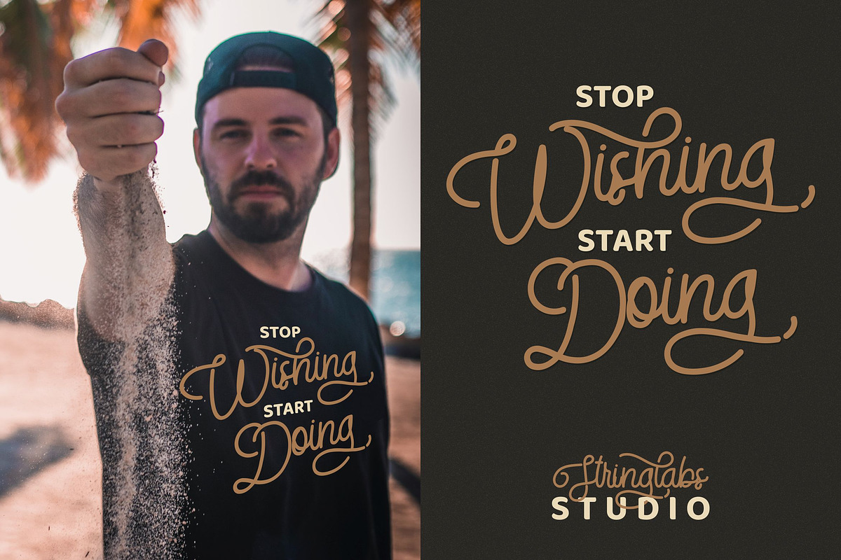 StringLabs - Monoline Retro Font preview 7