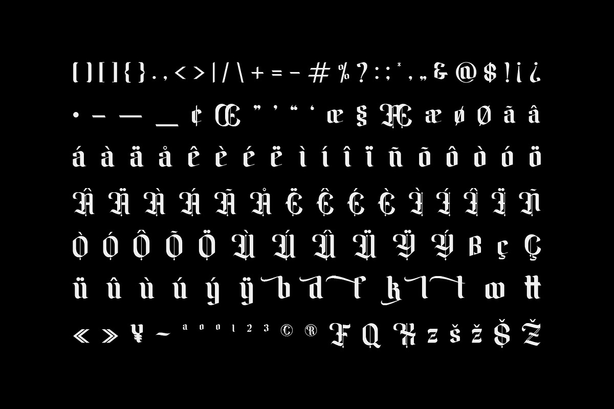Amika Blackletter Font, a Blackletter Font by Maulana Creative (Photo 5 of 7)
