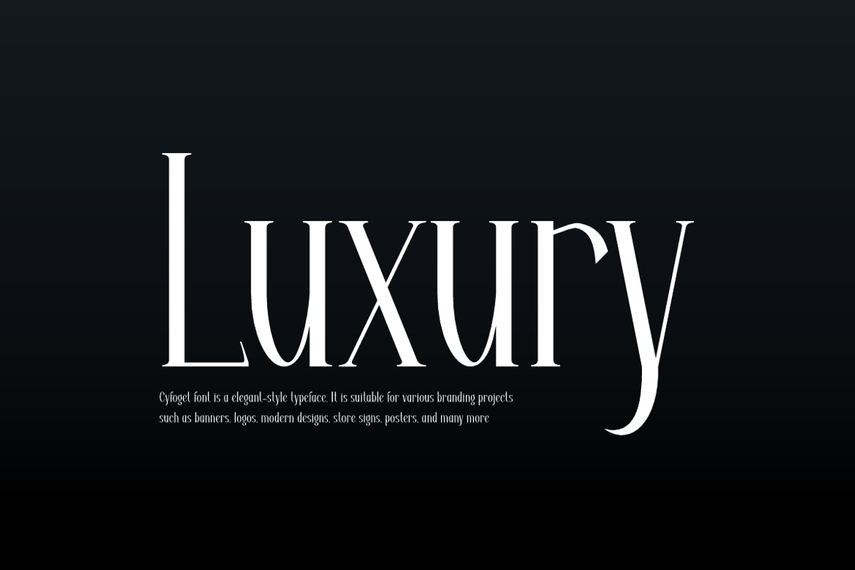 Cyfoget - Elegant Serif Font, a Serif Font by QR Design Studio (Photo 4 of 11)
