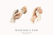 With Dogs Paw, a Person Illustration by PeDe Designs (Thumbnail 9 of 9)