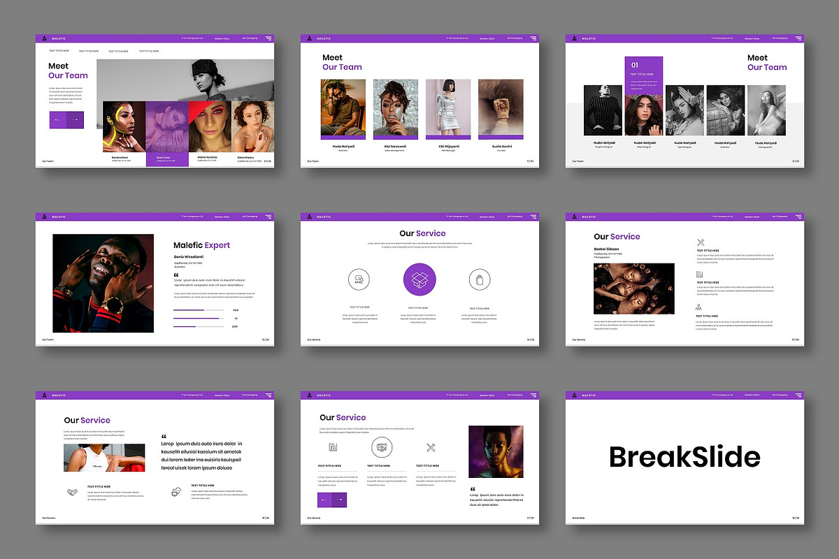 Malefic - Business Google Slide, a Presentation Template by Dens Creative Studio (Photo 3 of 6)