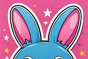 Cyberpunk Rabbit Stickers PNG & JPG, an Object Graphic by ETARA by Mea Hau (Thumbnail 8 of 14)