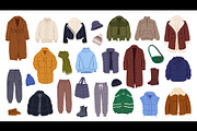 Winter wardrobe clothes and shoes, a Person Illustration by Buch&Bee (Thumbnail 1 of 3)