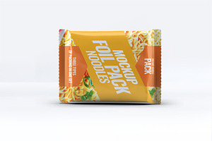 Instant Food Foil Bag Mock-Up