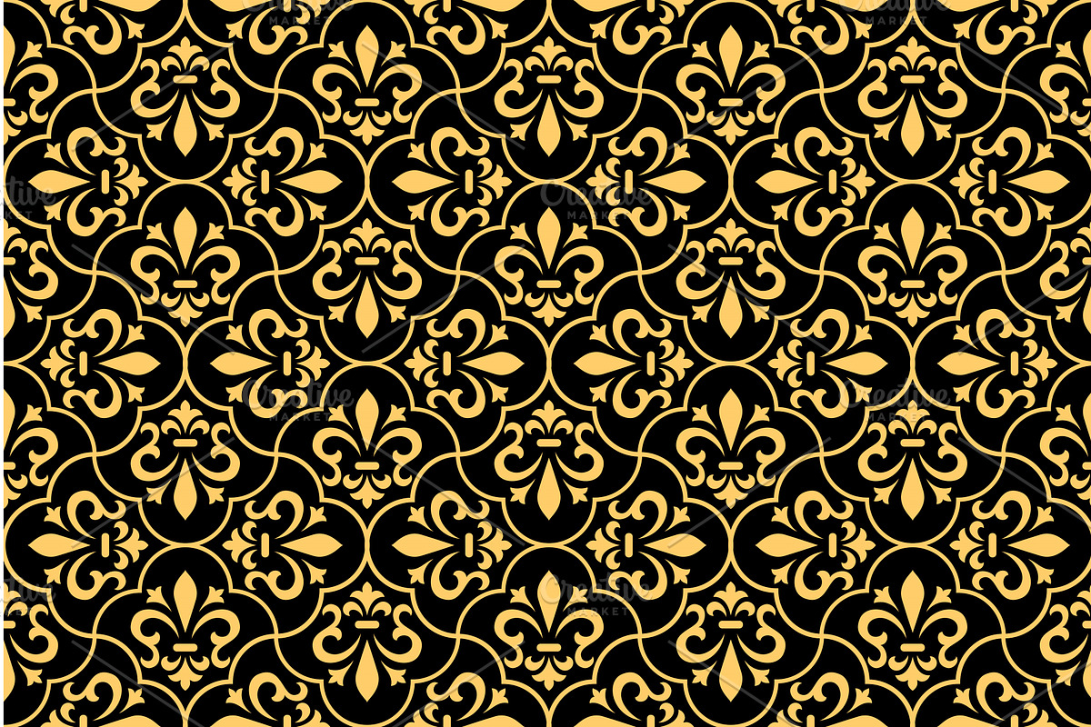 Flower geometric pattern. Seamless, a Decorative Illustration by RODINA (Photo 1 of 3)