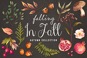 Hand drawn autumn collection, an Illustration by Graphic Box (Thumbnail 2 of 5)