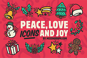 Peace, Love, Icons & Joy, an Outline Icon by Mixergraph (Thumbnail 1 of 7)