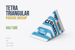 Tetra Triangular Package Mockup