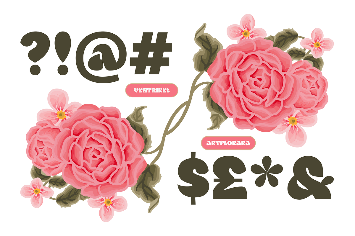 VENTRIKEL - ExtraBold Display Font, a Sans Serif Font by Artflorara (Photo 16 of 19)