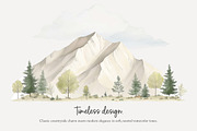 85 the Alps clip art, an Animal Illustration by Poppy Lane Studio (Thumbnail 3 of 10)