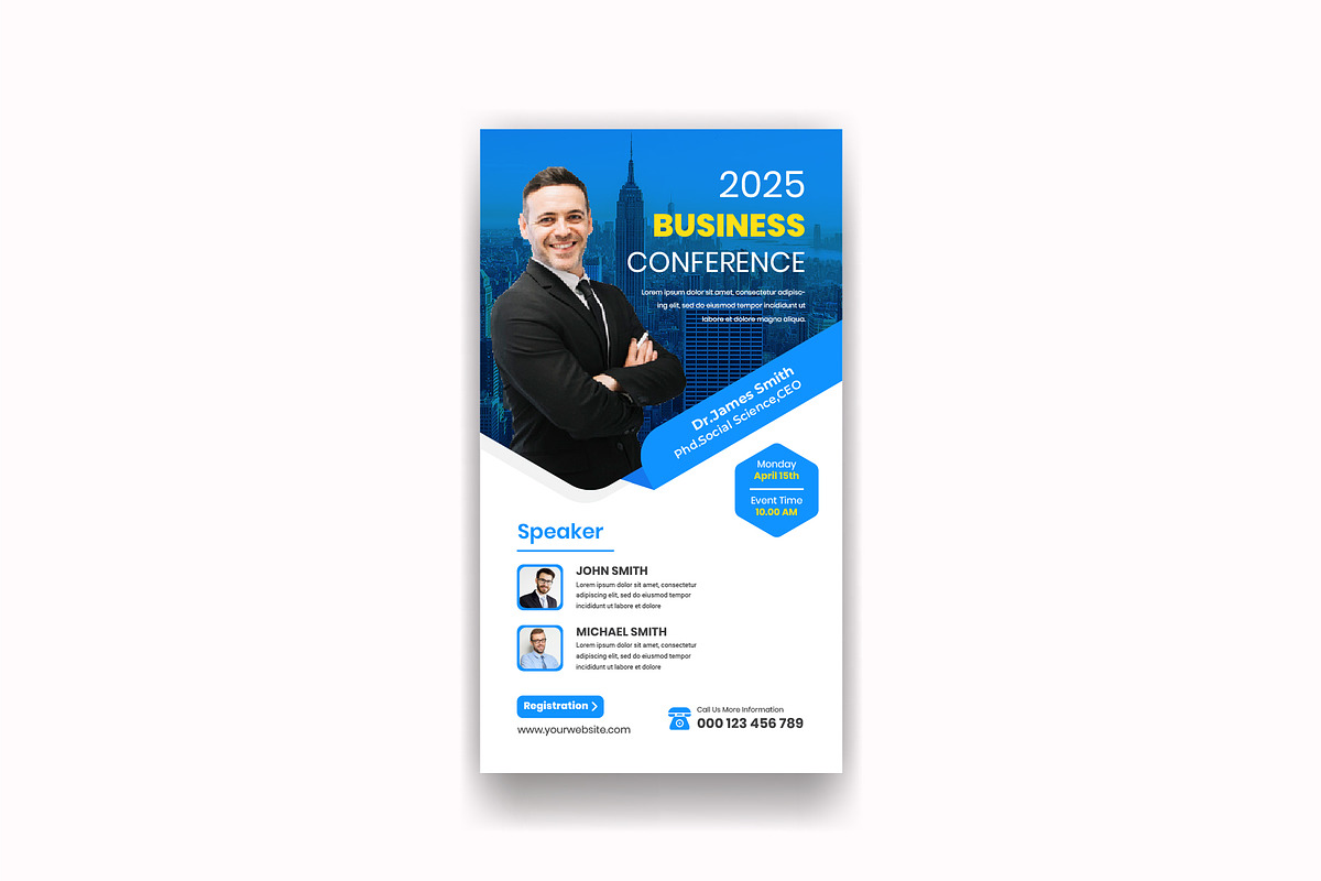 Business Conference Instagram Story, a Marketing Template by Mk_Studio (Photo 3 of 5)