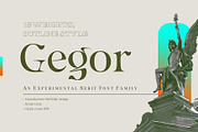 Gegor - Serif Medieval Display Font, a Serif Font by Balibilly Design (Thumbnail 1 of 15)