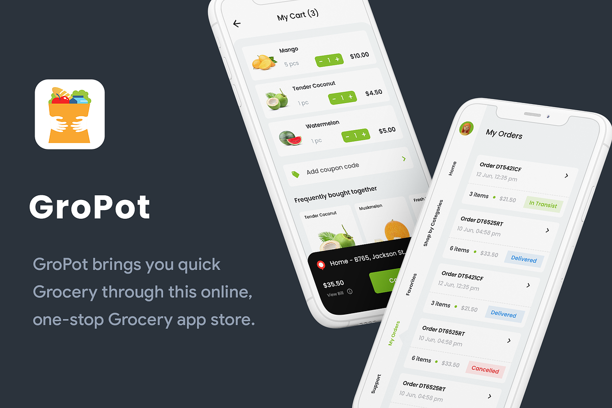 Instant Grocery Delivery App | Gropot