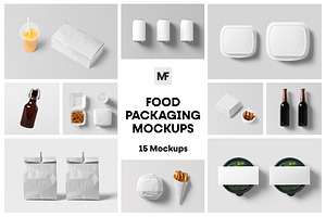 Food Packaging Mockups, a Cups & Container Mockup by MockupForest