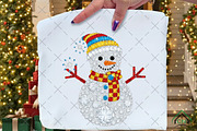 Sparkling Crystal Christmas Snowman, an Illustration by Craft Nest (Thumbnail 1 of 6)