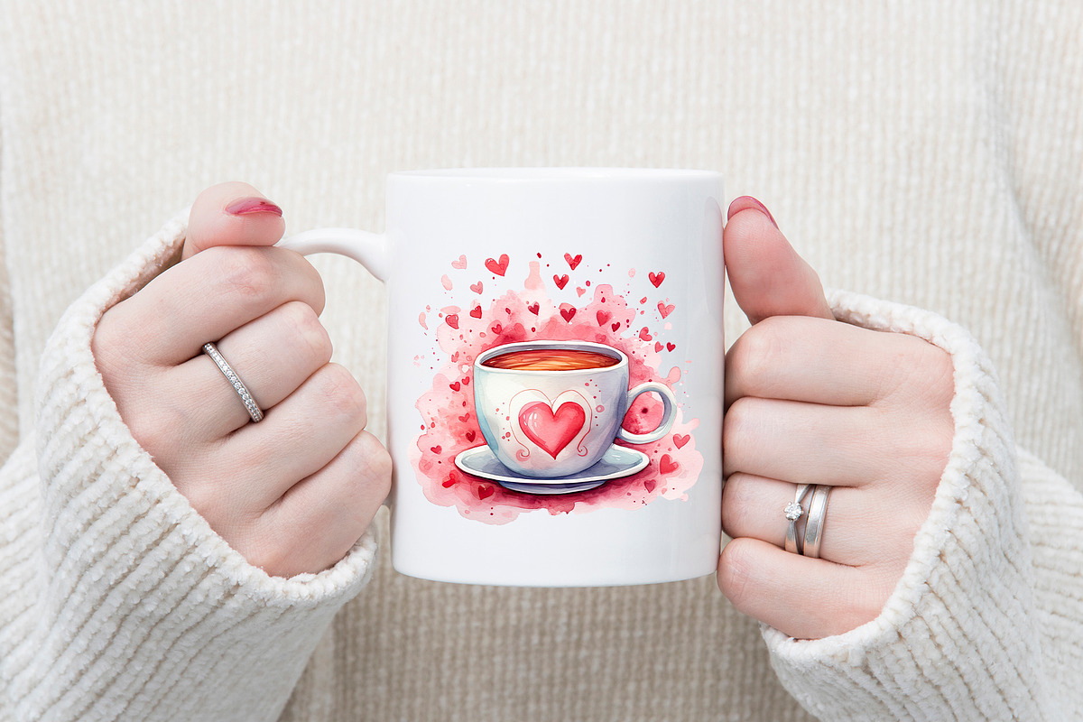 Valentine's Day Clipart Bundle PNG, an Illustration by CraftlabSVG (Photo 9 of 15)