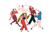 Happy people dancing at party set, a Person Illustration by Good Studio (Thumbnail 10 of 14)