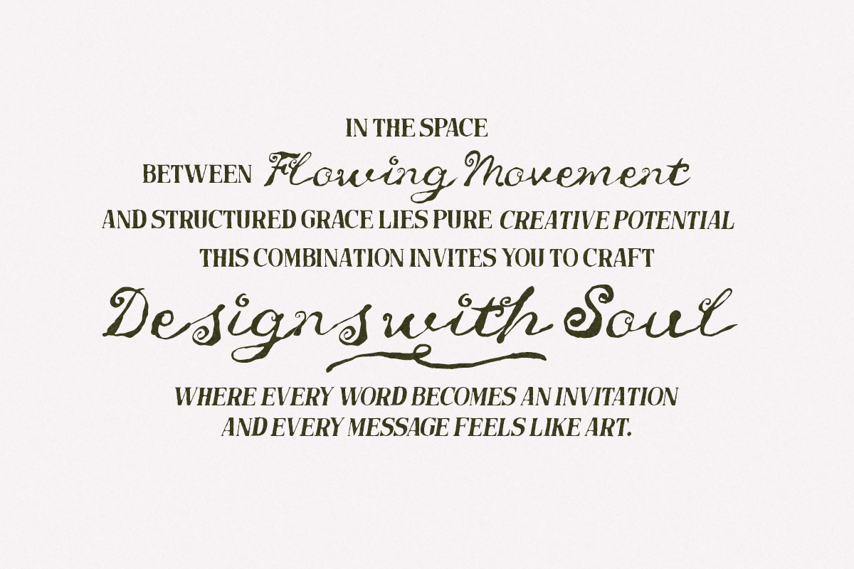 Untold Chapter Rustic Script & Serif, a Script Font by Letterhend Studio (Photo 10 of 14)