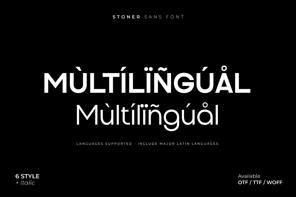 STONER | 12 FONTS | 50% OFF, a Sans Serif Font by Pentagonistudio (Photo 9 of 10)