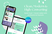 Personal Trainer Canva Website, a Landing Page Template by Digital Content Mix (Thumbnail 3 of 6)